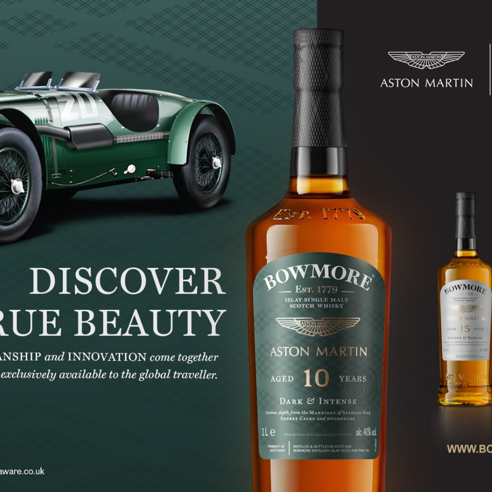 El whisky Bowmore hace alianza con Aston Martin